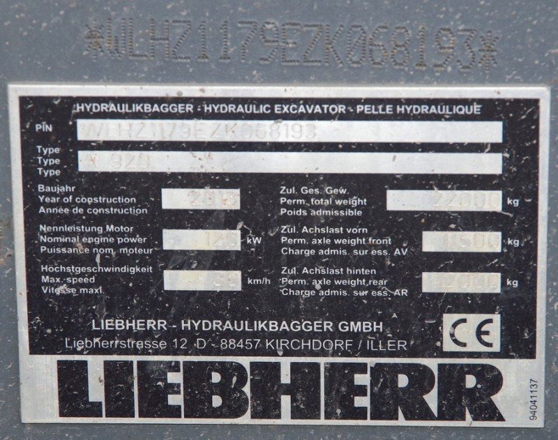 Liebherr A 920 (2018-04-24 Laon) (M loc 15152 (3).jpg (223.06 Kio) Vu 2613 fois Liebherr A 920 (2018-04-24 Laon) (M loc 15152 (3).jpg