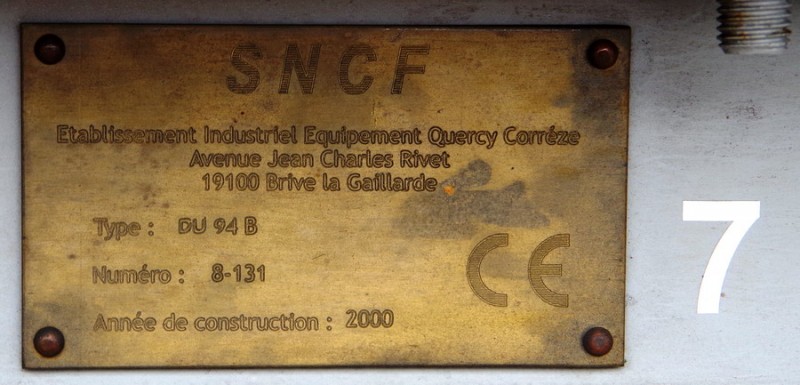 99 87 9 185 421-8 (2018-10-30 Saint Quentin) DU94 8-131 SNCF-AM (4).jpg (124.75 Kio) Vu 8324 fois 99 87 9 185 421-8 (2018-10-30 Saint Quentin) DU94 8-131 SNCF-AM (4).jpg